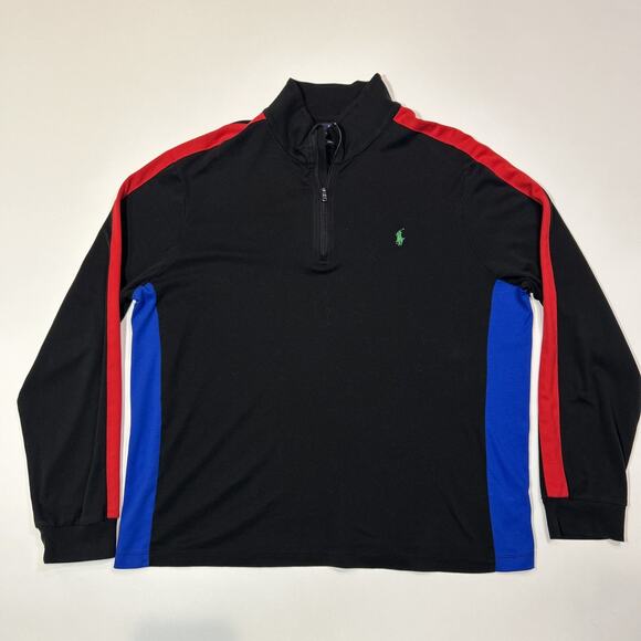 Polo Ralph Lauren Shirt Mens Size XL Pima Soft Touch Quarter Zip Pony - Picture 1 of 12